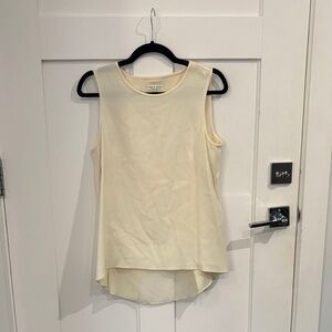 rag & bone Cream Sleeveless Blouse